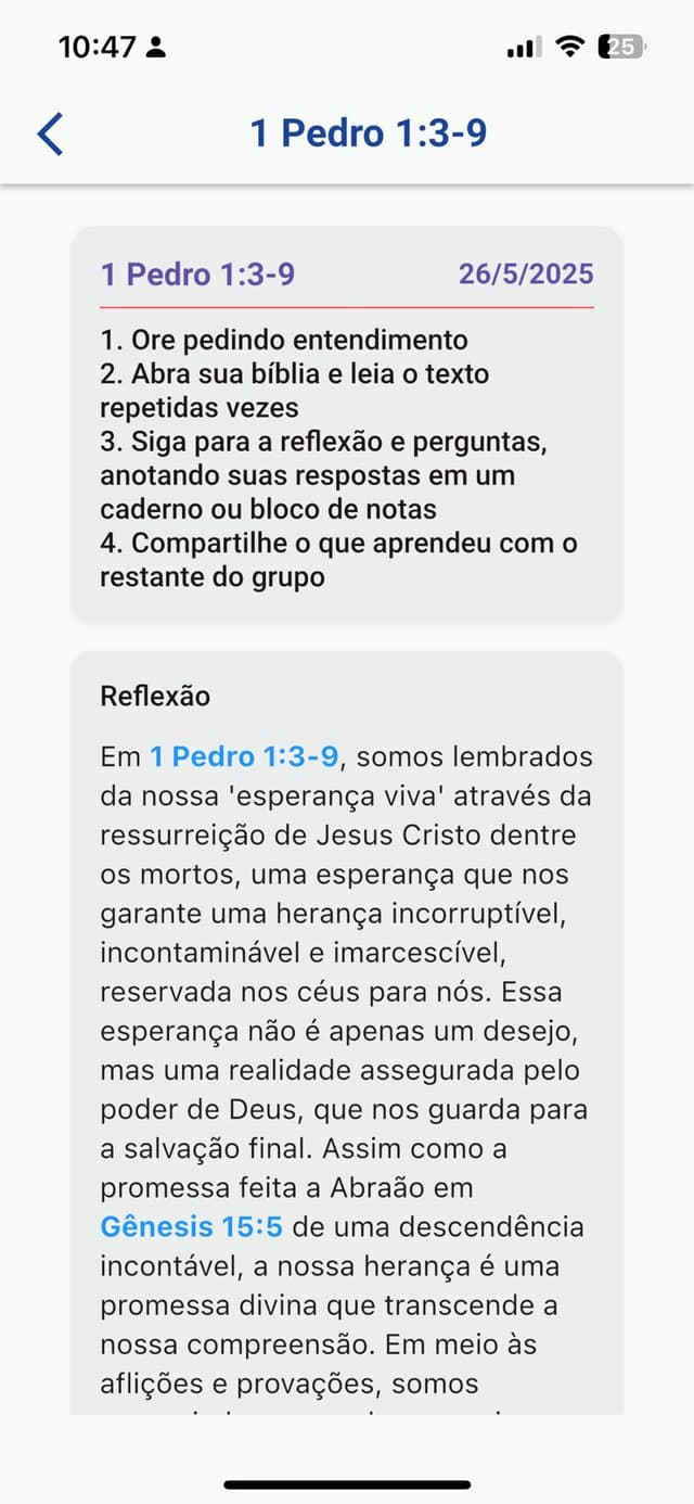 Tela de ranking do grupo do aplicativo BibleRats